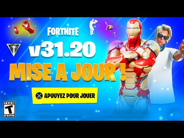 Voici la Nouvelle MISE A JOUR d'aujourd'hui sur Fortnite ! (skin gratuit, pouvoir mythique)