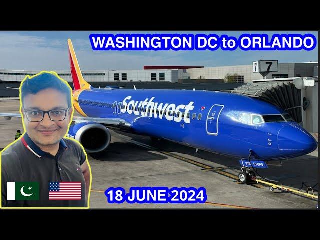 WASHINGTON DC to ORLANDO SOUTHWEST AIRLINE TRAVEL VLOG PAKISTANI IN USA