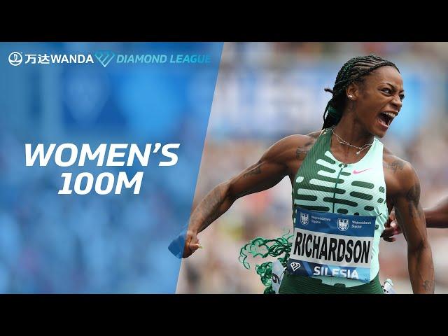 Sha'Carri Richardson beats Shericka Jackson in Silesia 100m - Wanda Diamond League 2023