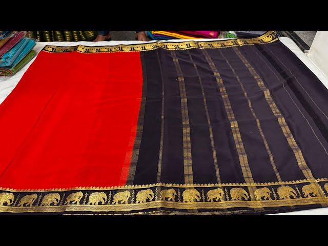 Bangalore Wholesale Society Pure Mysore Silk 50%Discount Saree Collection|Instalment Payment Avl