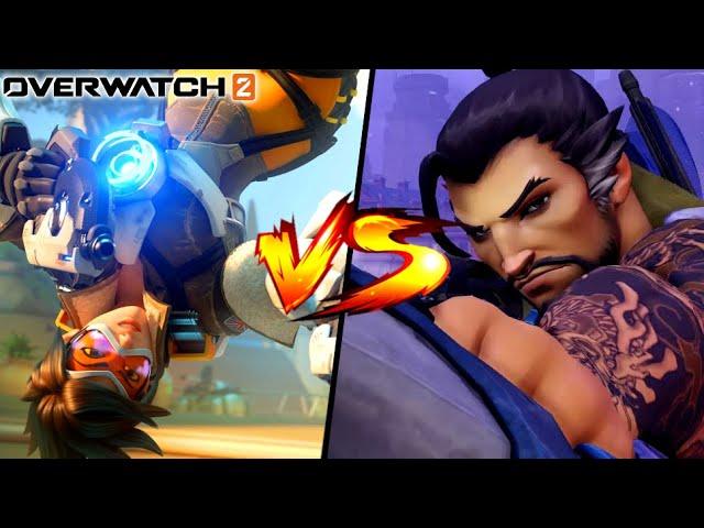 TRACER vs HANZO Gone... ABSOLUTELY RIGHT!? | Overwatch 2 Gameplay  #Overwatch2 #OW2