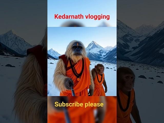 Dosto aaj main kedarnath me vlogging apne dosto ke sath maja aa raha hai  #viralmonkey #kedarnath