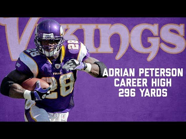 Adrian Peterson Every Rush from Career-High, 296-Yard Game | Chargers vs. Vikings (2007) | NFL