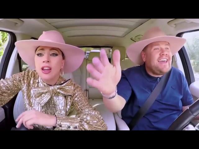 Lady gaga singing "Millions reasons"/ Carpool Karaoke!