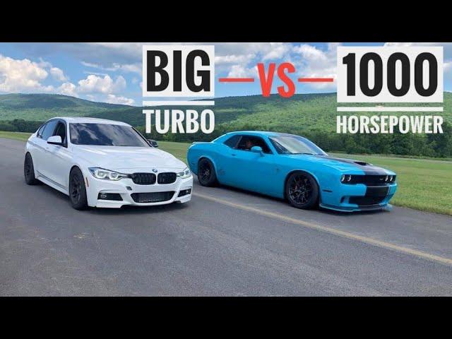 Sleeper BMW 340i Races 1000 Horsepower Hellcat : Unbelievable Results