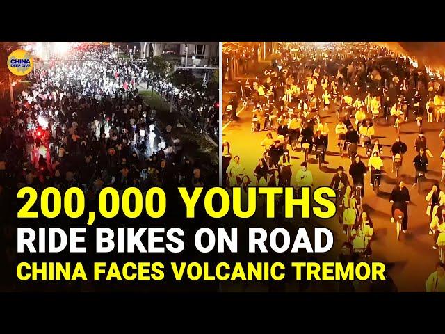 Can't find a job, then…: 200K youth Biking on the street, China faces a volcanic tremor