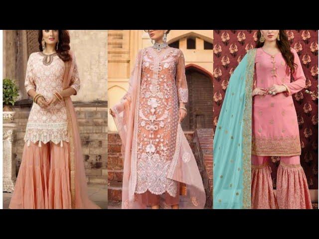 Beautiful peach colour ||  designer Party wear suit|| collection||#Trendy Fashion