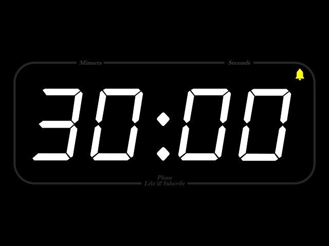 30 MINUTE - TIMER & ALARM - Full HD - COUNTDOWN