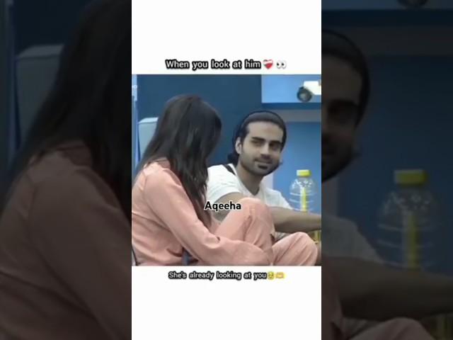 The wajeeha look at him ️ #aqeel #wajeeha #aqeeha #love #love #cutestcouple  #couplegoals #cute