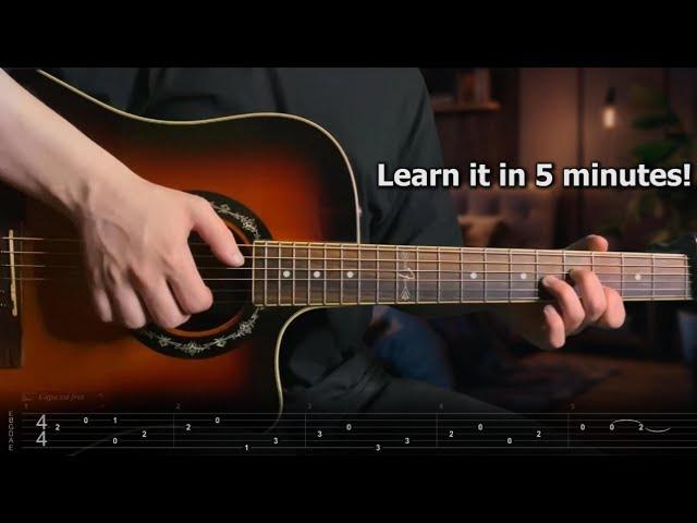 How To Play Beautiful Simple Melody (Fingerstyle Guitar Tabs)