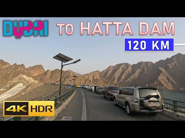 Dubai to Hatta Dam - 120 KM Driving Tour | Route: D64 - S102 - E102 - E84 - E64 (July 2023)