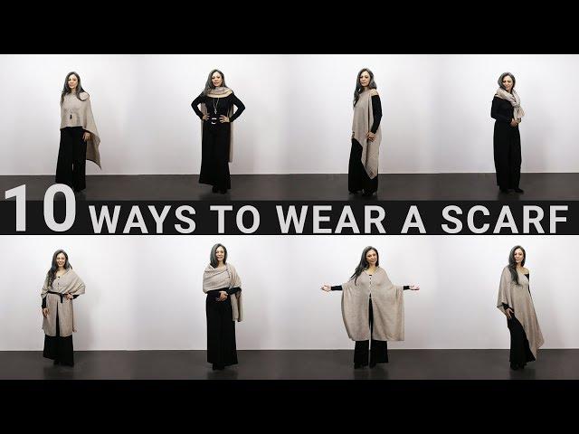 10 Ways to Wear a Shawl | Scarf