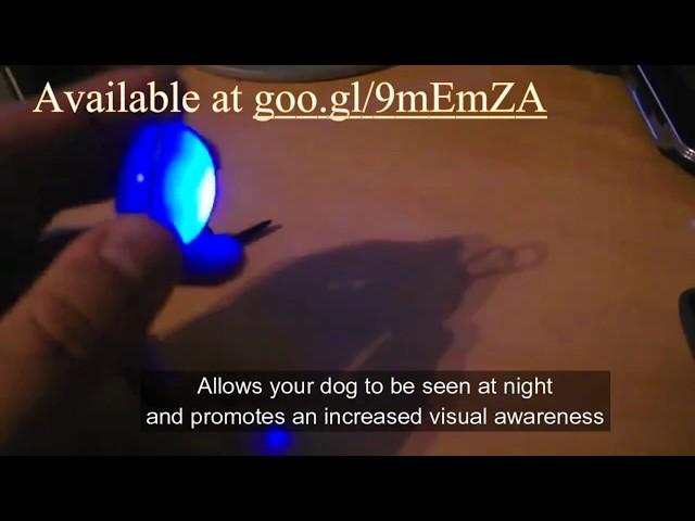 Flashing LED Dog Collar Pendant