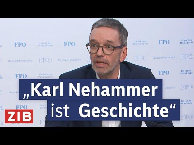 Pressekonferenz: Herbert Kickl will Koalitionsverhandlungen starten | ZIB Spezial vom 07.01.2025