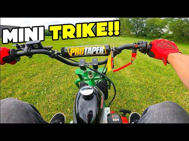 Ripping On A TGV 212cc Mini Trike POV!!