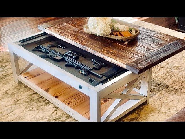 DIY Concealment Coffee Table - Farmhouse - Full Build