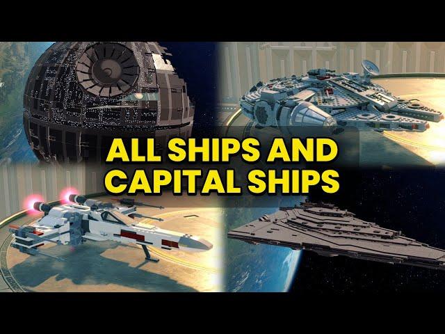 (With Clips) Every SHIPS AND CAPTAL SHIPS In Skywalker Saga - Based On Description