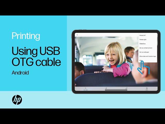 Print from Android to HP Printers Using a USB OTG Cable | HP Printers | HP Support