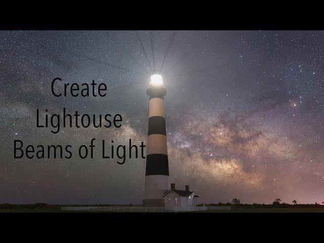 Create beams of light that look like lighthouse lights!