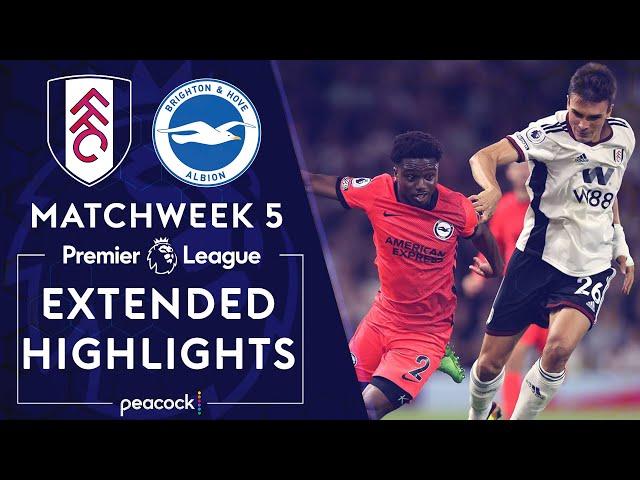 Fulham v. Brighton | PREMIER LEAGUE HIGHLIGHTS | 8/30/2022 | NBC Sports