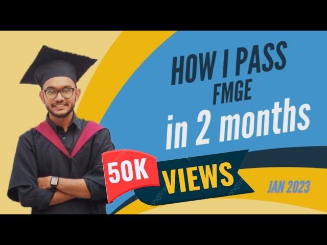 How to Pass FMGE | How to Prepare within 2 months | Dr. Ashish Saini