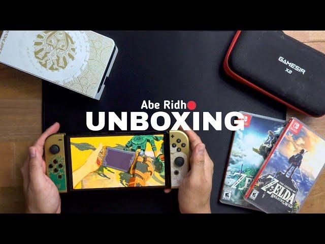 Unboxing ASMR | Pro Controller And Carrying Bag The Legend Of Zelda Tears Of Kingdom Special Edition