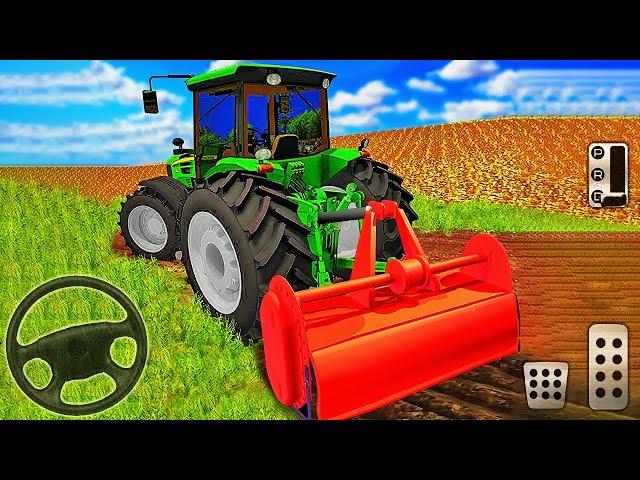Tractor Farming Driver: Village Simulator 2025 - Forage Plow Farm Harvester - Android Gameplay