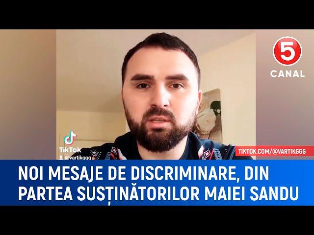 Noi mesaje de discriminare, din partea susținătorilor Maiei Sandu