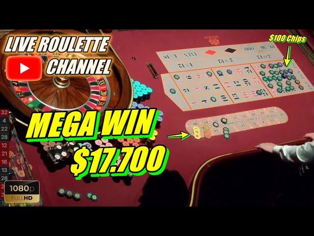 LIVE ROULETTE |  MEGA WIN 17.700 In Casino Las Vegas  $100 Chips Inside Exclusive  2024-09-13