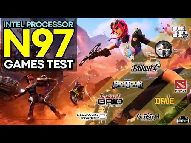 Intel Processor N97 + Intel UHD Graphics 24EUs (Alder Lake-N) | 10 Games Gameplay Test