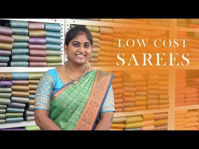 Low cost saree collection || nithitex elampillai || #saree #elampillai