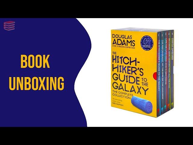 The Complete Hitchhiker's Guide to the Galaxy Boxset New Cover By Douglas Adams - Book Unboxing