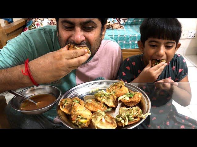 eating velpuri নাগা মরিচের ভেল পুরি eating show