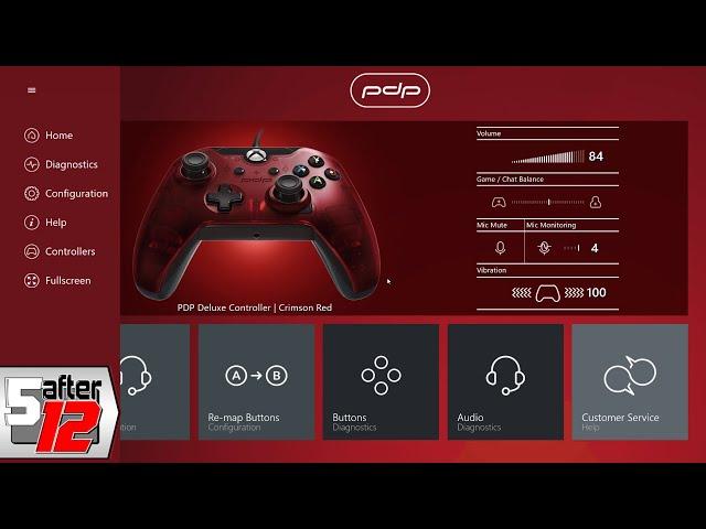 PDP Control Hub |  PDP Deluxe Wired Controller for Xbox One & Windows | Crimson Red