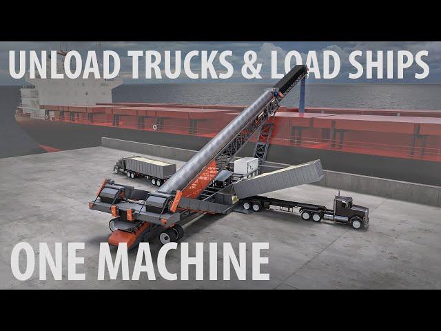 Animated Features: Superior's Mobile Ship Loading TeleStacker® Conveyor