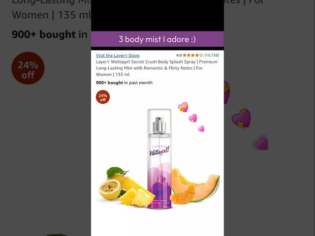 3 Body Mists I Adore  | Affordable, Long-Lasting & Smell Amazing! (Under ₹1000)