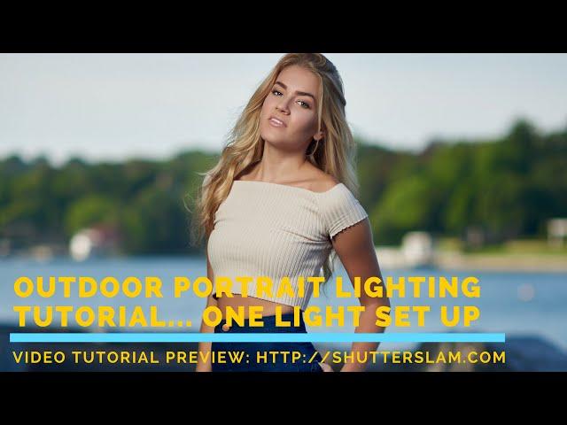 LIVE Photo Shoot - Single Light Portraits | Outdoor Portrait Photography Tutorial