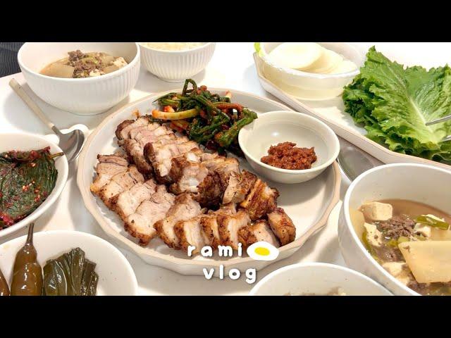 (sub)Shinhon vlog | delicious home-cooked meal and home-cooked meal in cold winter