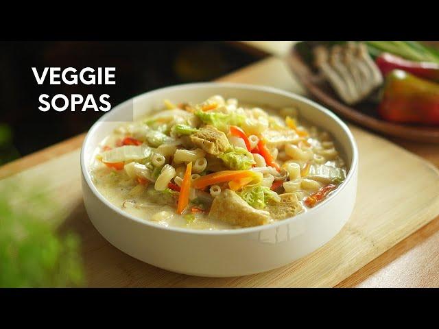 How to cook Veggie Sopas | Filipino Macaroni Soup Recipe