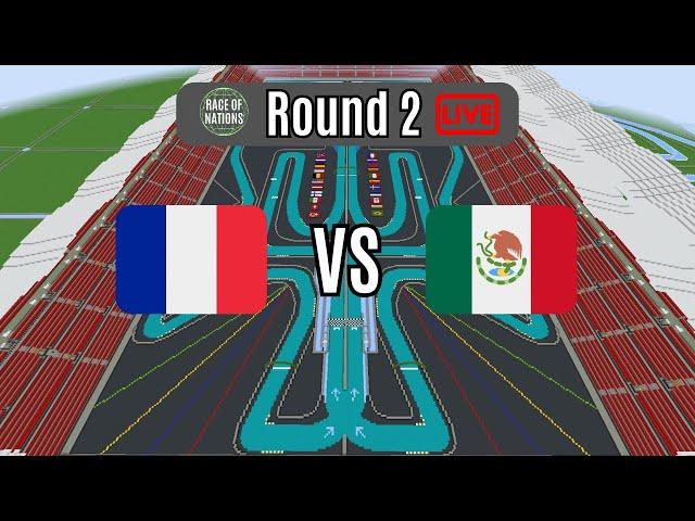 France VS Mexico - Round 2 LIVE | RoN 2024 | Minecraft Ice Boat Racing