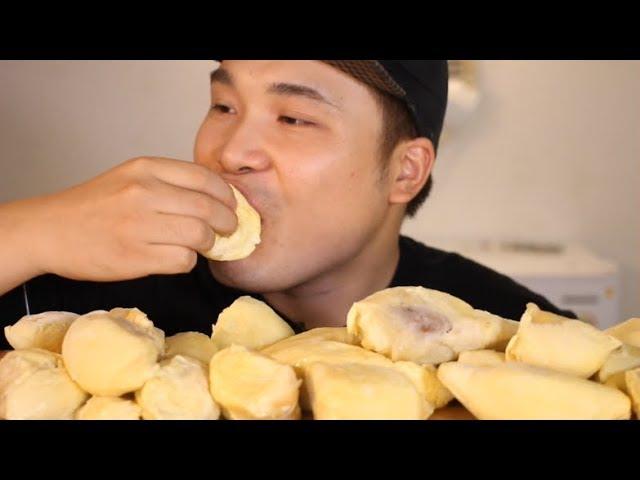 ASMR Mukbang (eating broadcasting) with Durian~!! (Eating Show) (subtitles offered)