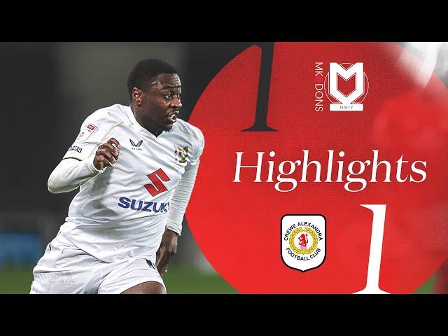 MK Dons v Crewe Alexandra Highlights