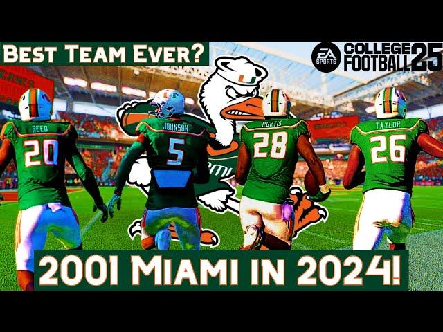 I RECREATED 2001 Miami to see if they could replicate their LEGENDARY season in College Football 25!