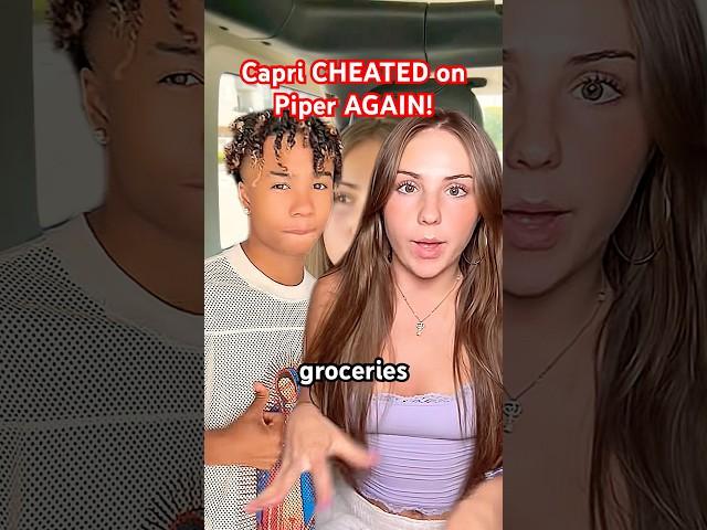 Capri CAUGHT cheating on Piper Rockelle AGAIN! #shorts