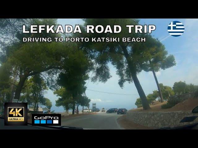 LEFKADA ROAD TRIP TO PORTO KATSIKI BEACH 4K - NEW ROAD