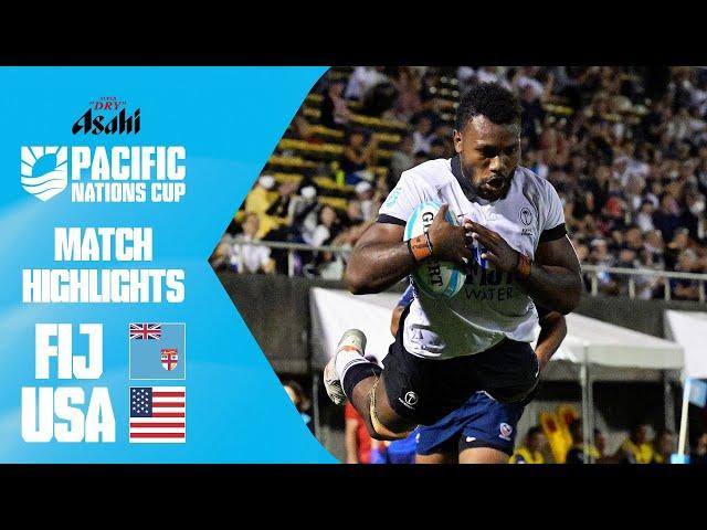 Fijian flair  | Fiji v USA | Match Highlights | Asahi Super Dry Pacific Nations Cup