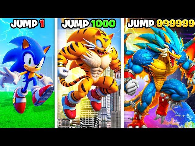 Sonic Upgrades to ANIMALS with Every Jump In GTA 5!