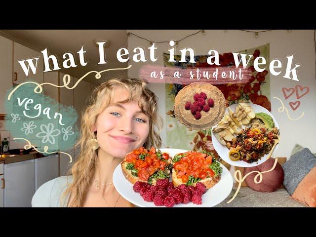 what I eat in a week as a student | vegan + realistic