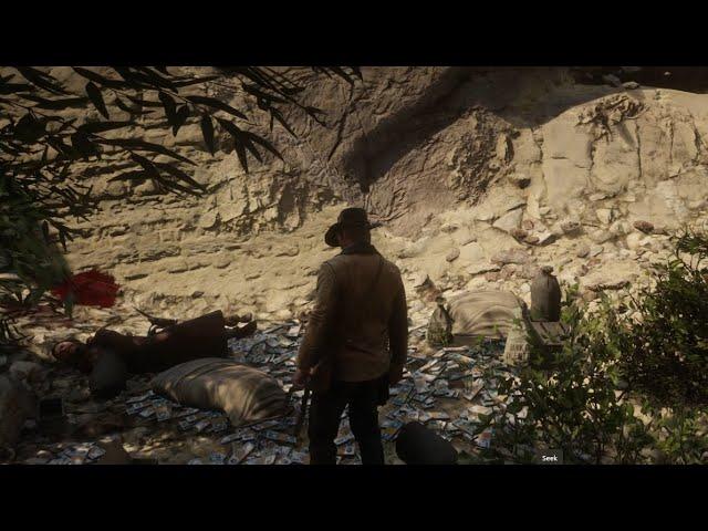 Arthur finds the Blackwater money (another good ending) - Red Dead Redemption 2