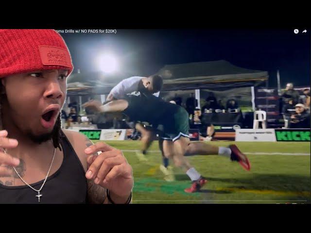 They Did Oklahoma Drills With NO PADS For $20k... TJDaKid Deestroying Reaction